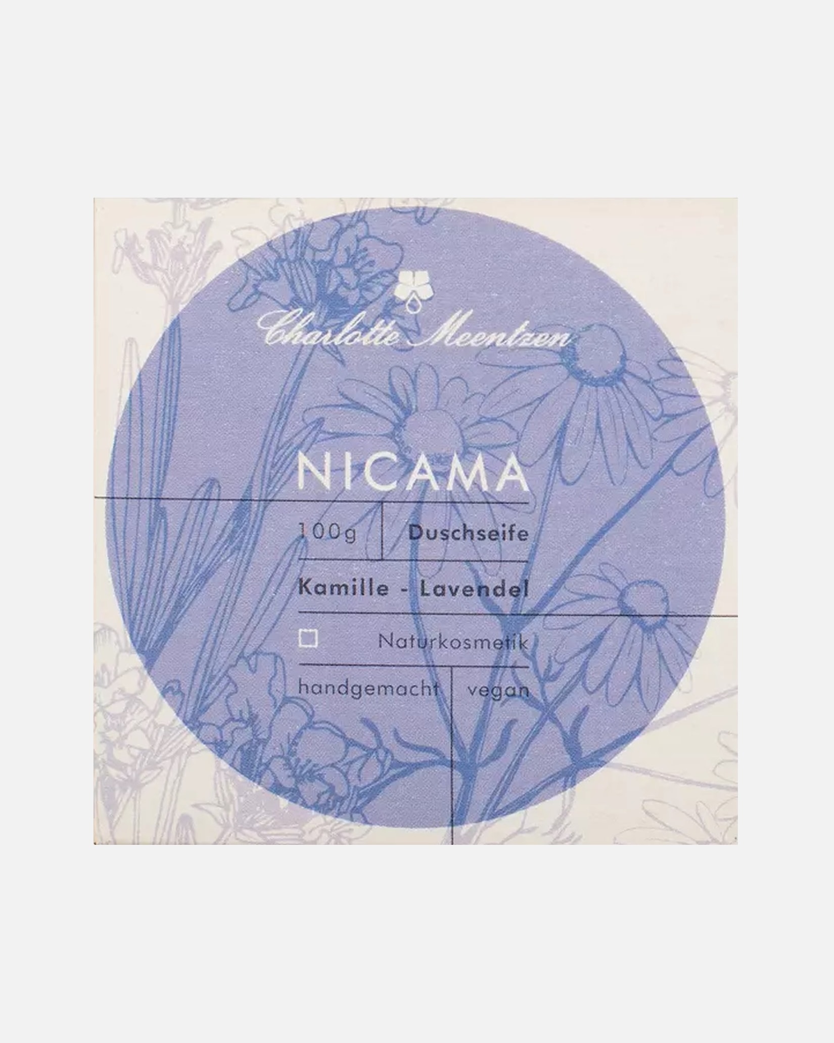 Reinigungscreme für Unisex Charlotte Meentzen Nicama Duschseife Kamille-Lavendel 100 g