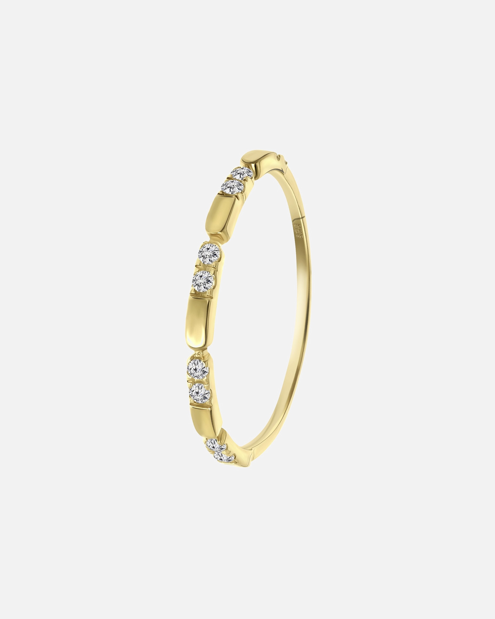 Ring für Weiblich Lucardi Ringe 585 Gold - goldfarbig 50mm