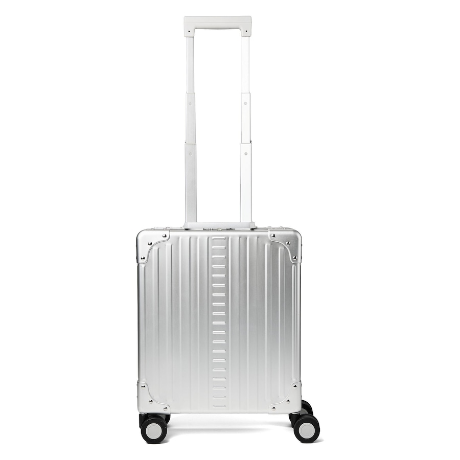 Aleon Business 4-Rollen Businesstrolley 42 cm Laptopfach platinum 1 Braun Herren