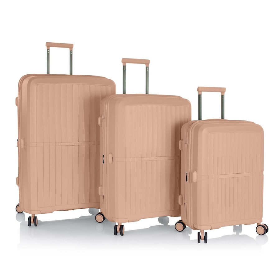 Heys AirLite 4 Rollen Kofferset 3-teilig mit Dehnfalte nude Braun Herren