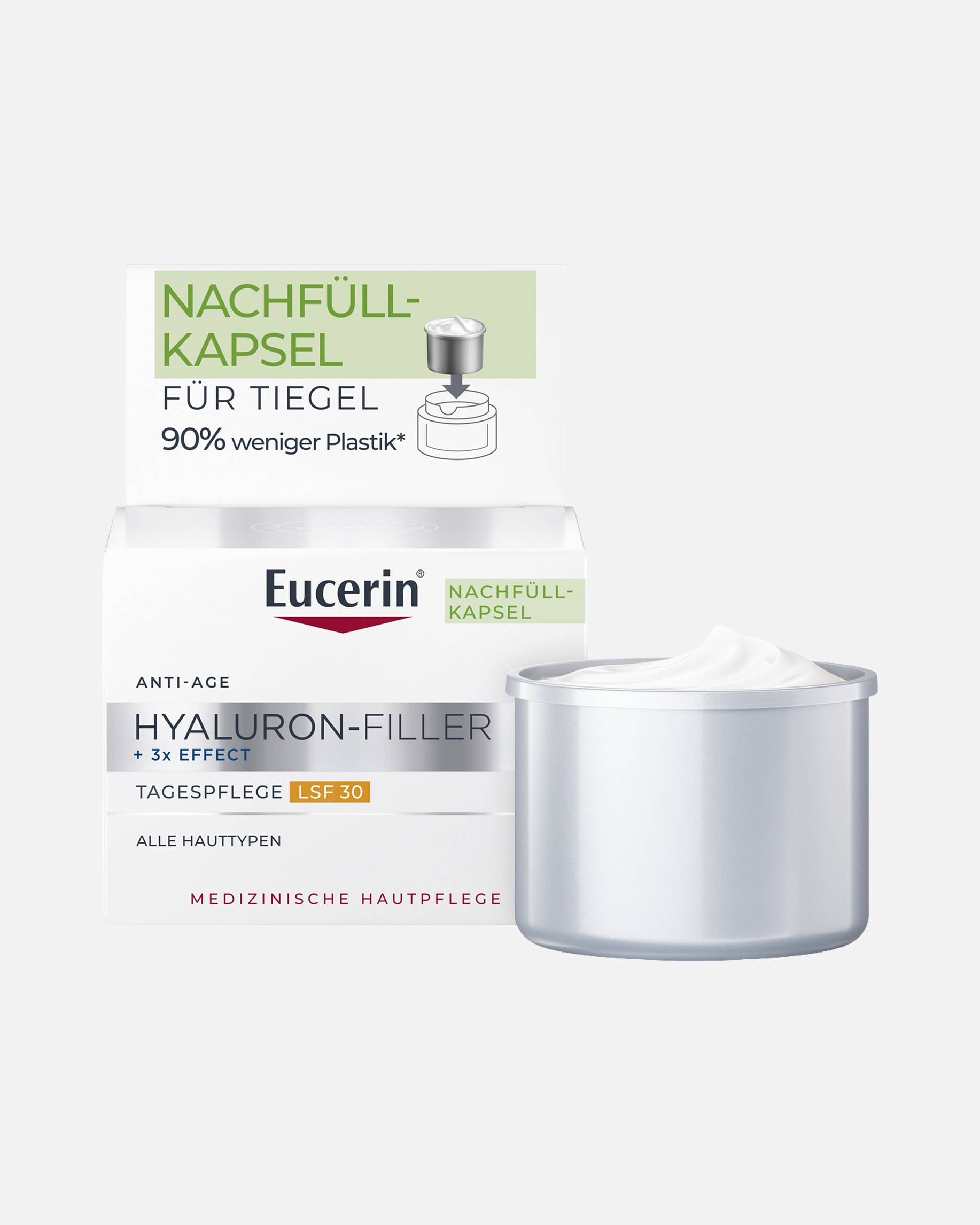 Anti-Aging Pflege für Unisex Eucerin Anti-Age Hyaluron-Filler Tag LSF 30 Refill 50 ml