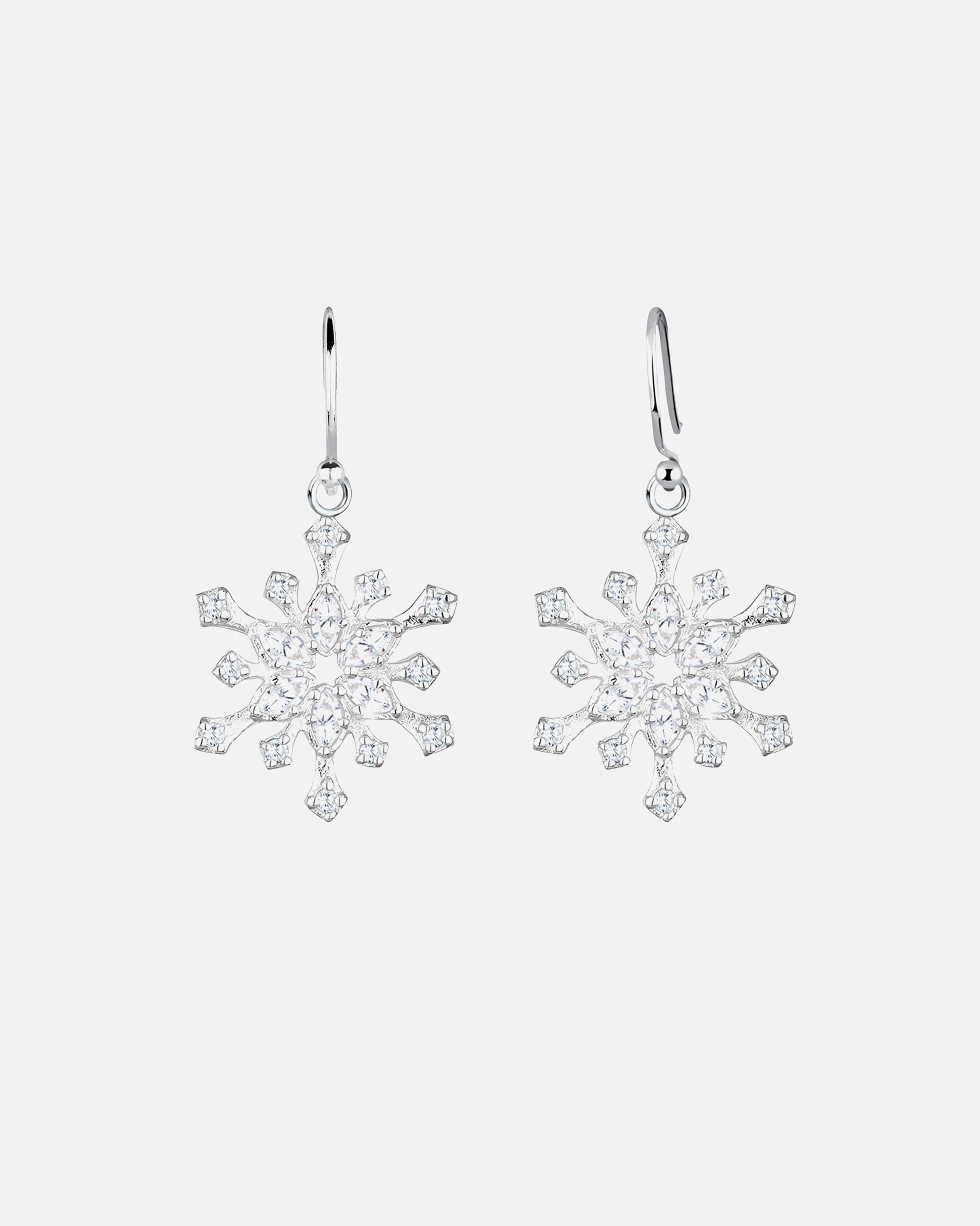 Ohrringe für Weiblich Elli Schneeflocke Winter Zirkonia 925 Silber OneSize