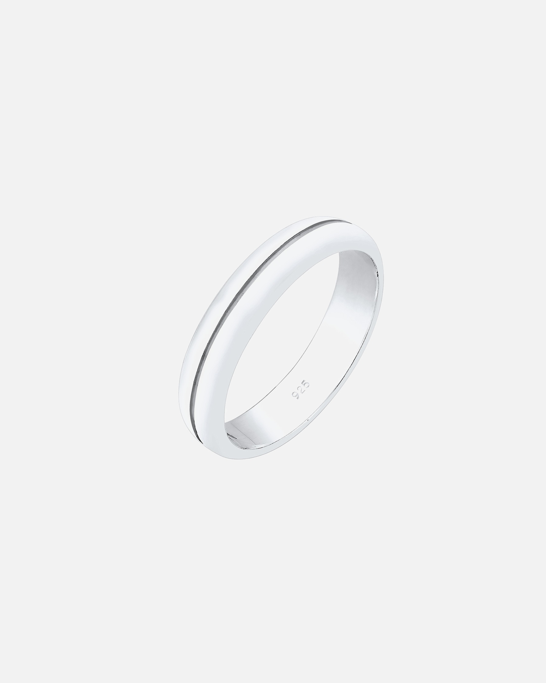 Ring für Weiblich Elli PREMIUM Bandring Trauring Basic Hochzeit Paar 925 Silber 62