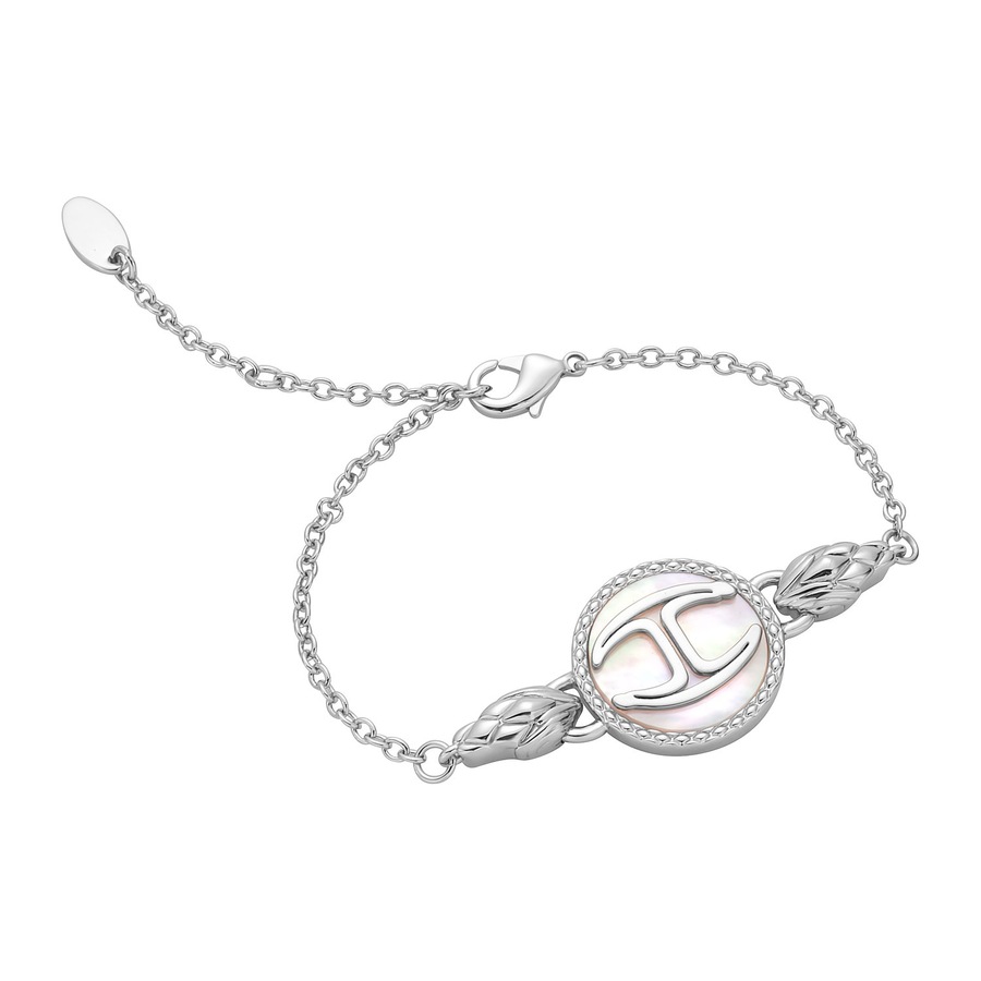 Roberto Cavalli Armband Messing silber Damen