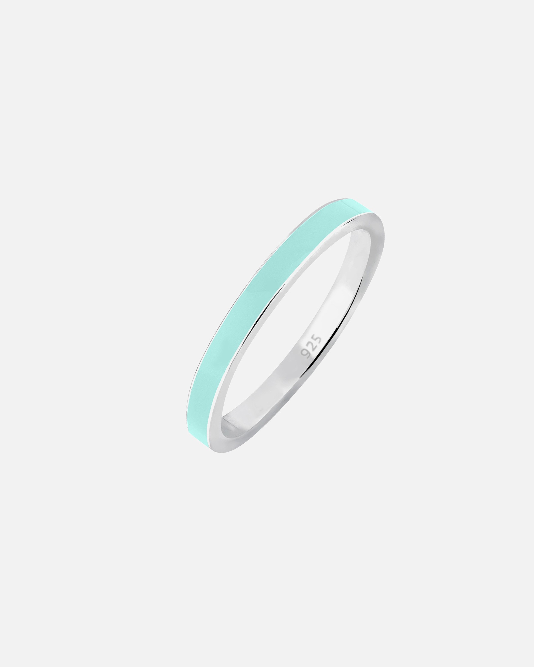 Ring für Weiblich Elli Stapelring Basic Emaille 925 Silber 54