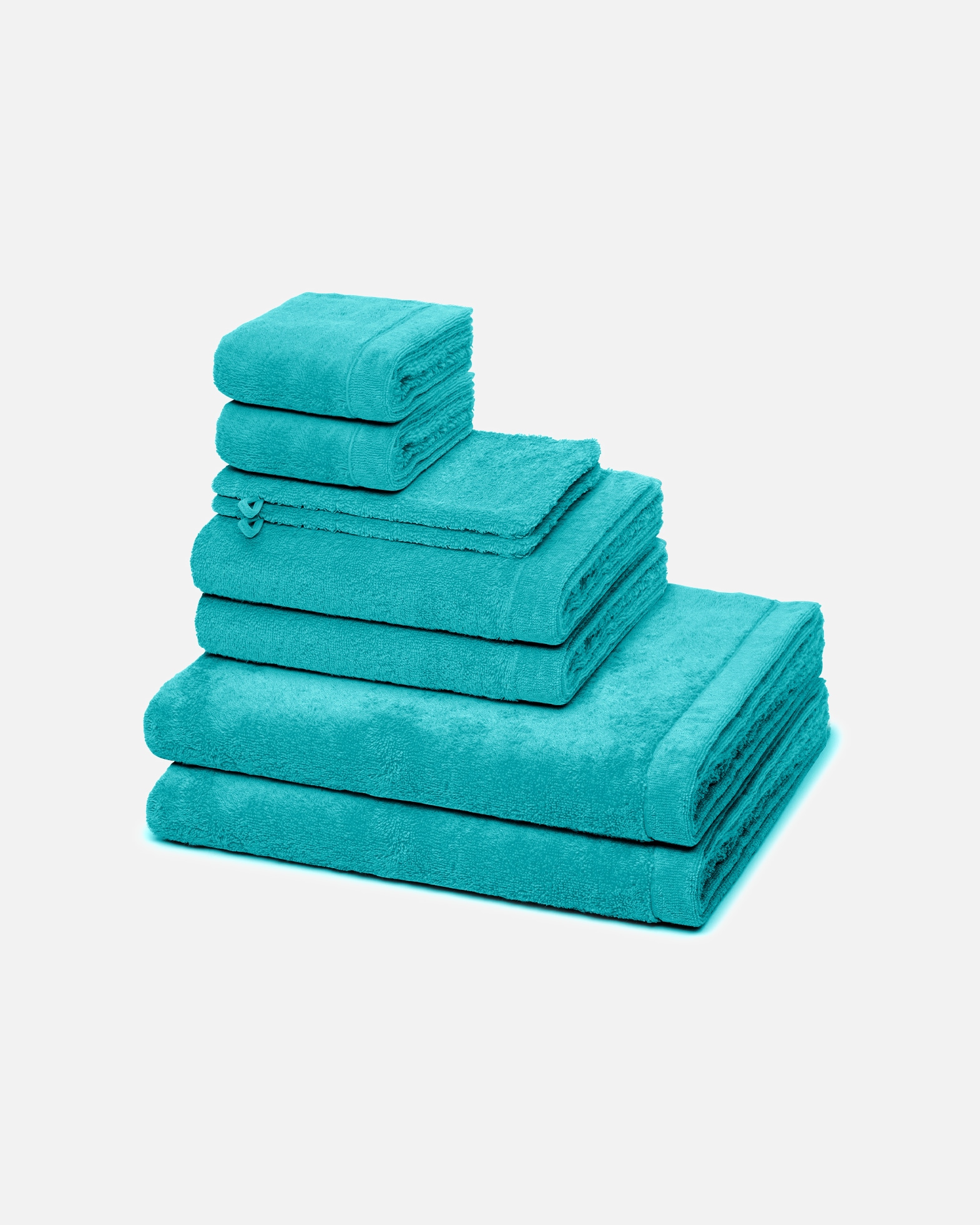 Handtuch für Unisex Cawö Handtuch-Set Lifestyle (8-teilig) Türkis