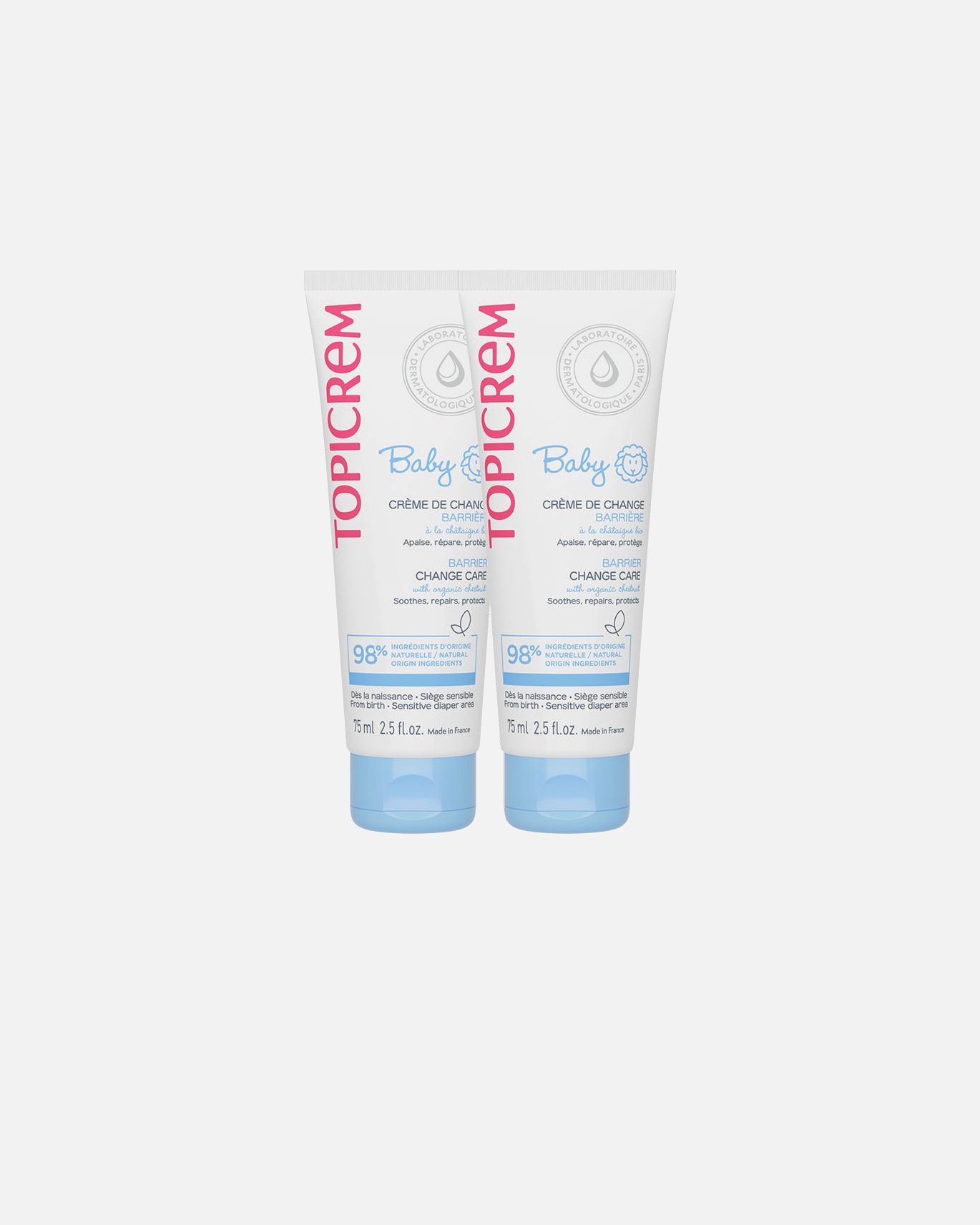 Babycreme für Unisex Topicrem BABY Wickelcreme Barriere Aktionspaket 75 ml