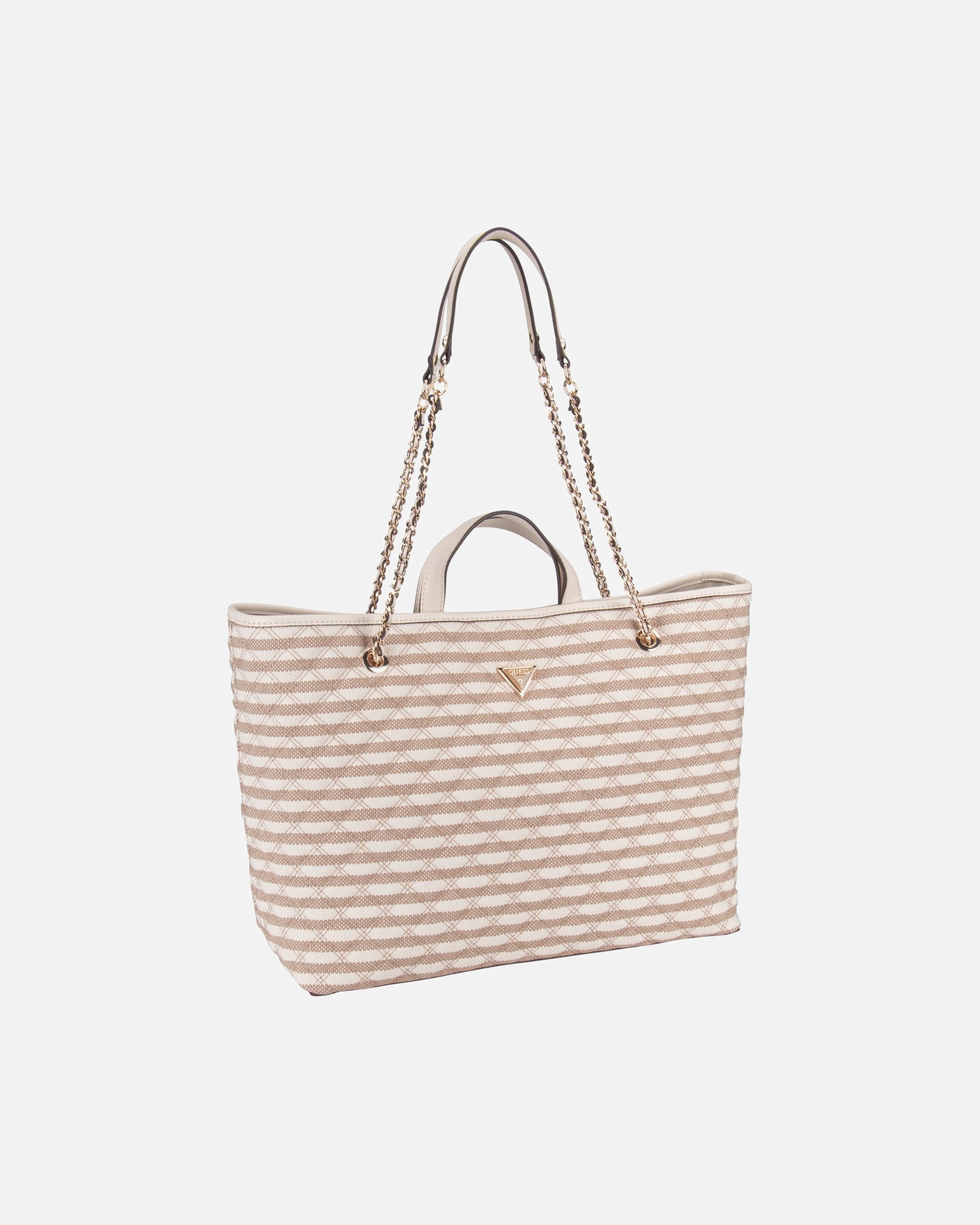 Shopper für Weiblich Guess Handtasche Giully II Large 2 In 1 Tote Taupe Multi