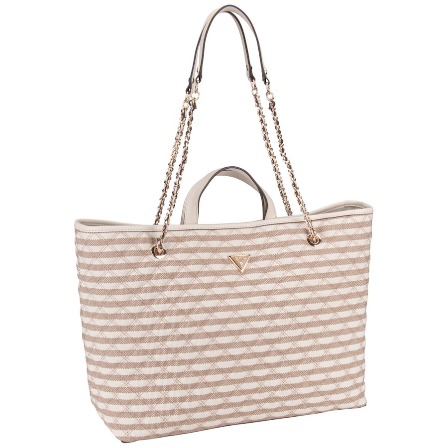 Guess Shopper Giully II Large 2 In 1 Tote Taupe Multi Nude Damen