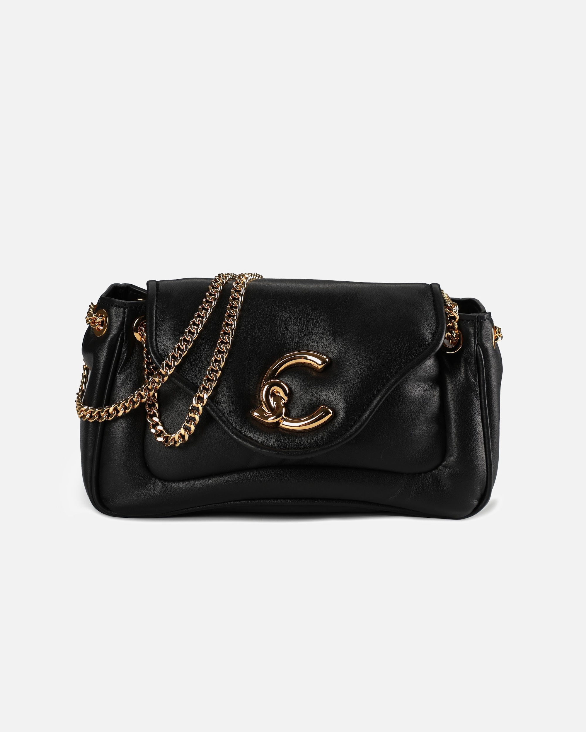 Clutch für Weiblich Coccinelle C-Me Fluffy Schultertasche noir-noir