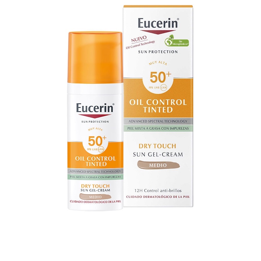 Eucerin SONNENSCHUTZ-Öl-Dry-Touch-Gel-Creme-Farbton SPF50+ 50 ml