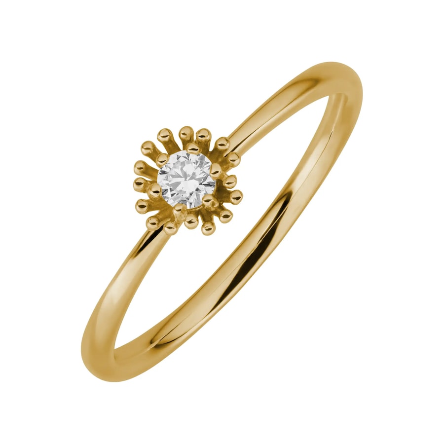 Lyomi Ring 585/- Gold Diamant Lab Grown weiß 0,10ct. 060 (19,1) Damen