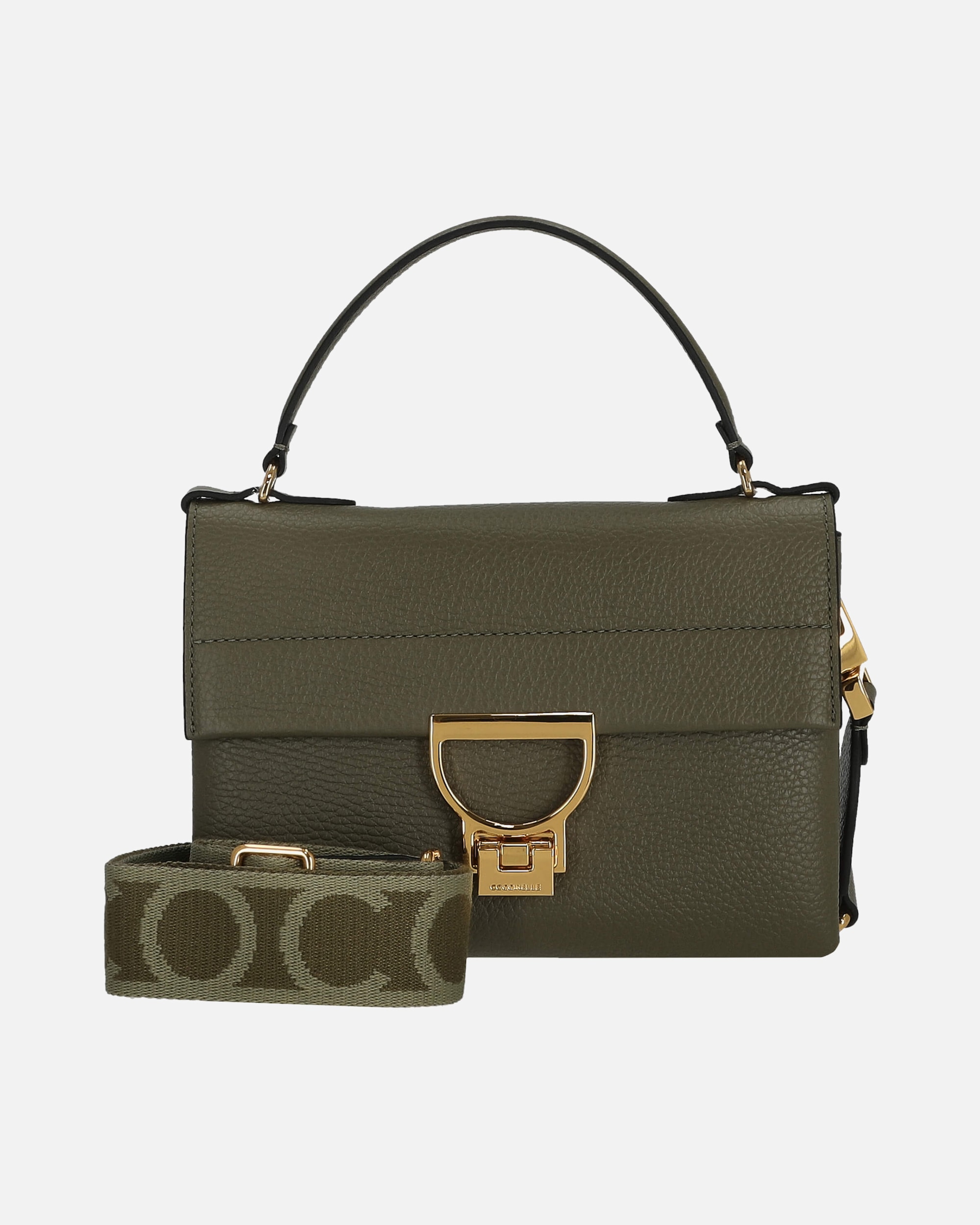 Handtasche für Weiblich Coccinelle Handtasche Arlettis Signature grün