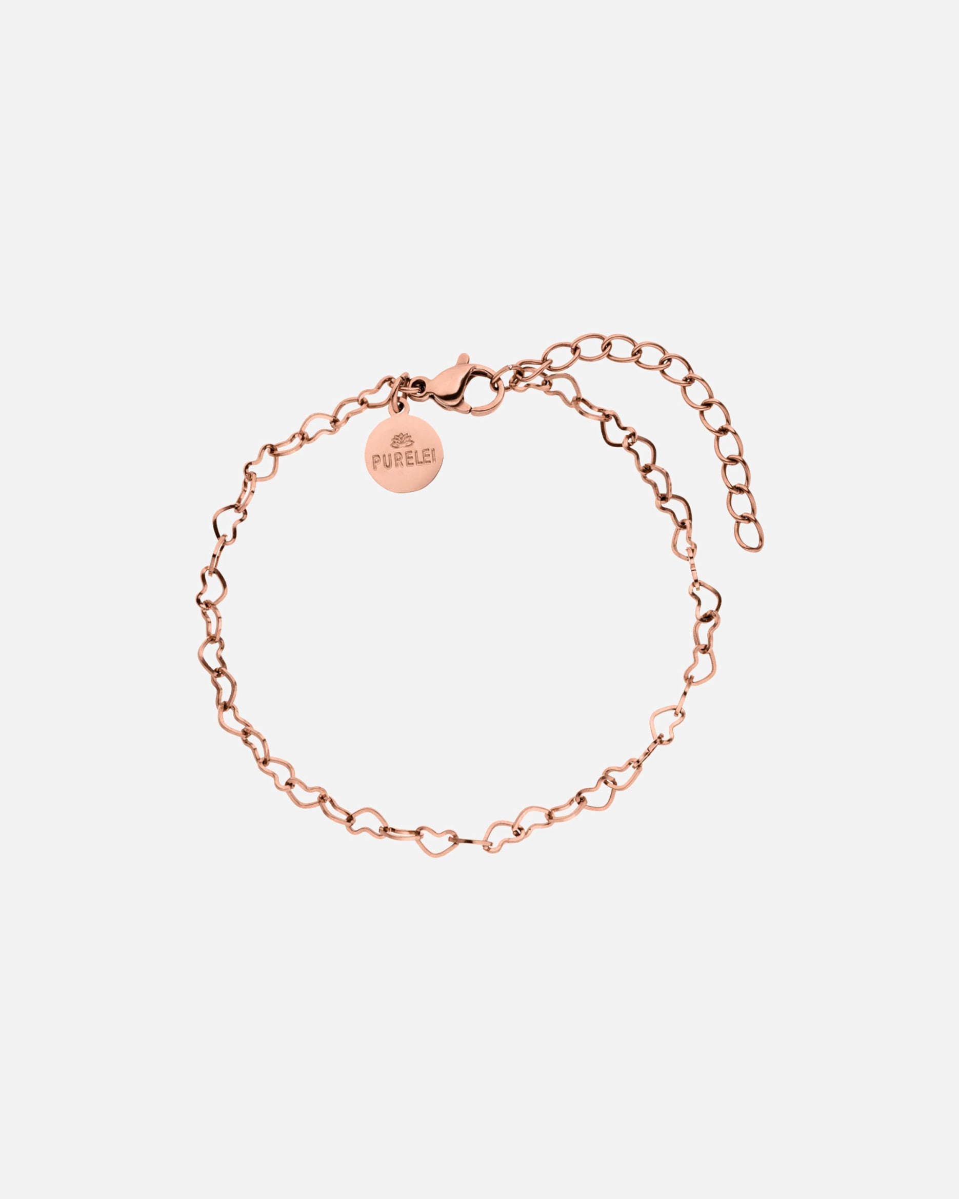 Armband für Unisex Purelei Heart Armband 100% Edelstahl Rosegold