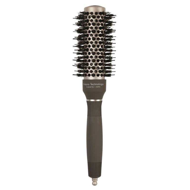TBC Boar Bristle Nano Ceramic Thermal Round Brush 32 MM Grau Damen