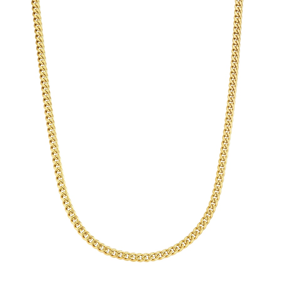 True Rebels Halskette aus Edelstahl in gelbgold 55 cm Herren