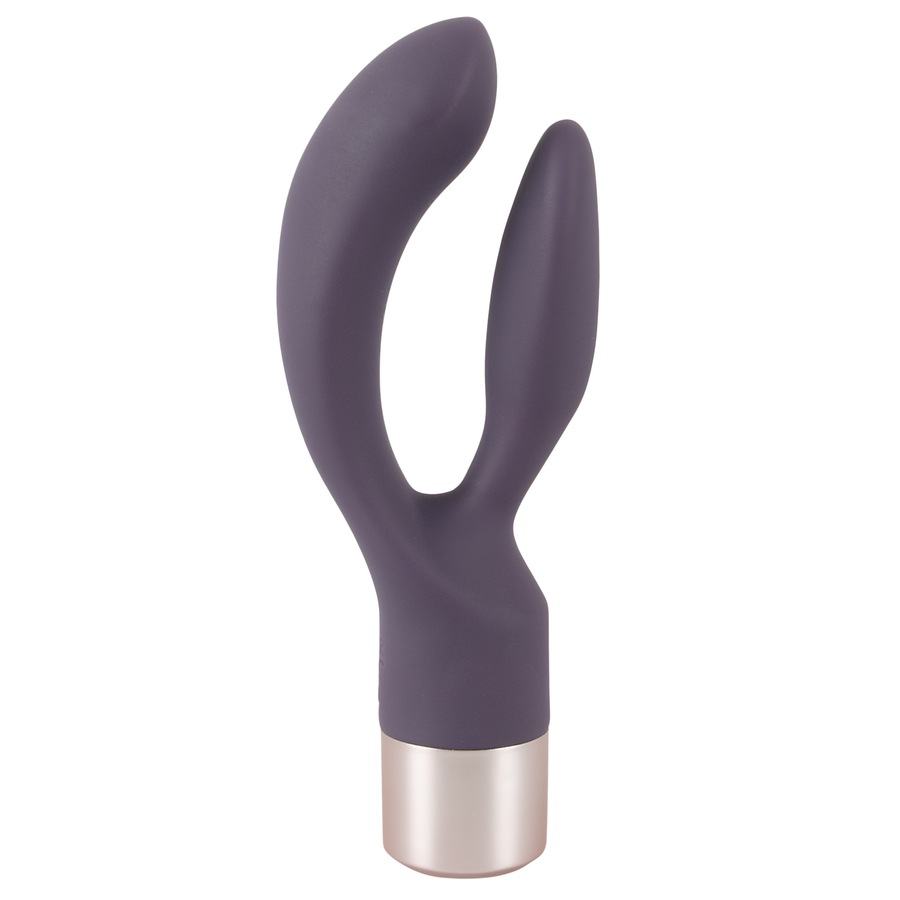 Elegant Series Vibrator mit Klitorisreizer Double Vibe lila