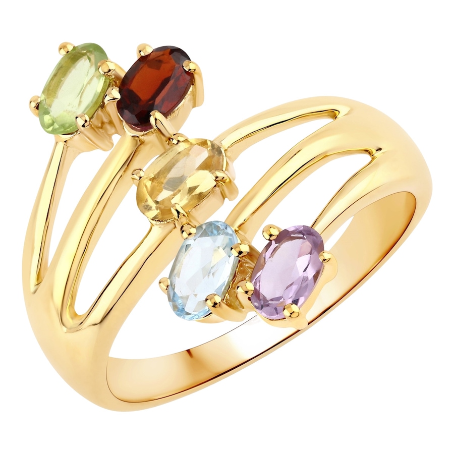 Rafaela Donata Ring Sterling Silber Amethyst in Gelbgold 50 Damen