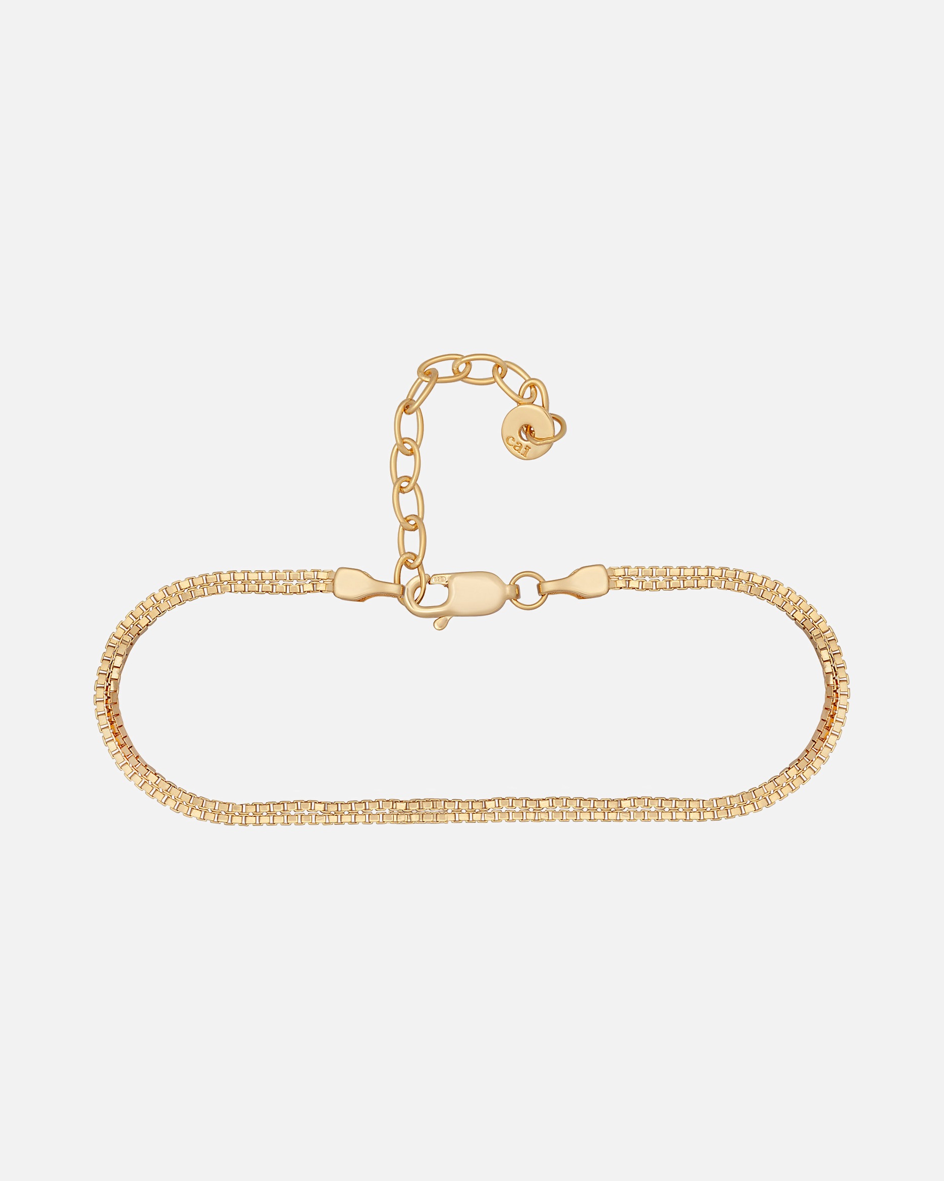 Fußschmuck für Weiblich caï Caï Damen-Fußkette 925er Silber Roségold Roségold 32016393 gold