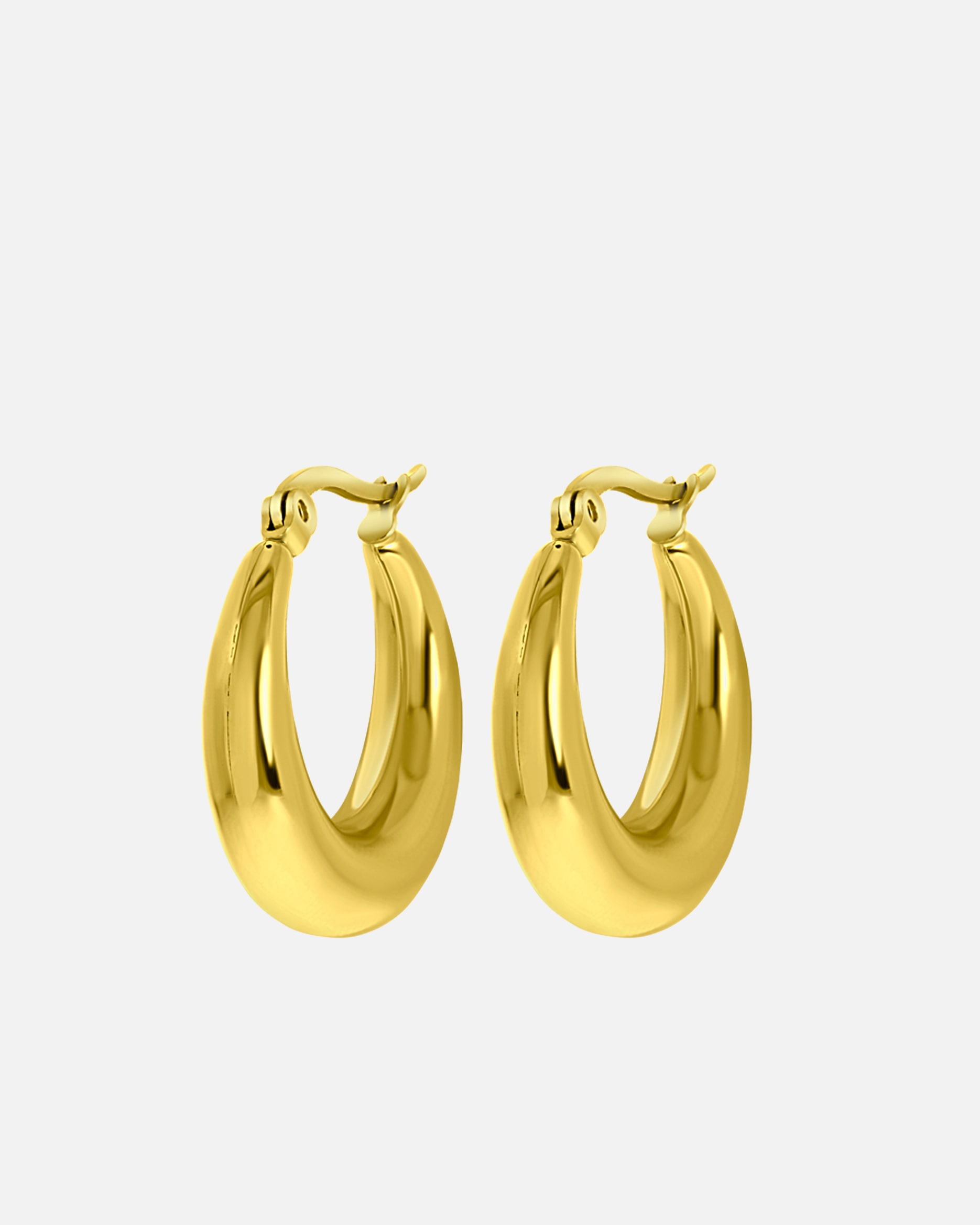 Ohrringe für Weiblich Lucardi Ohrringe Stahl Gold