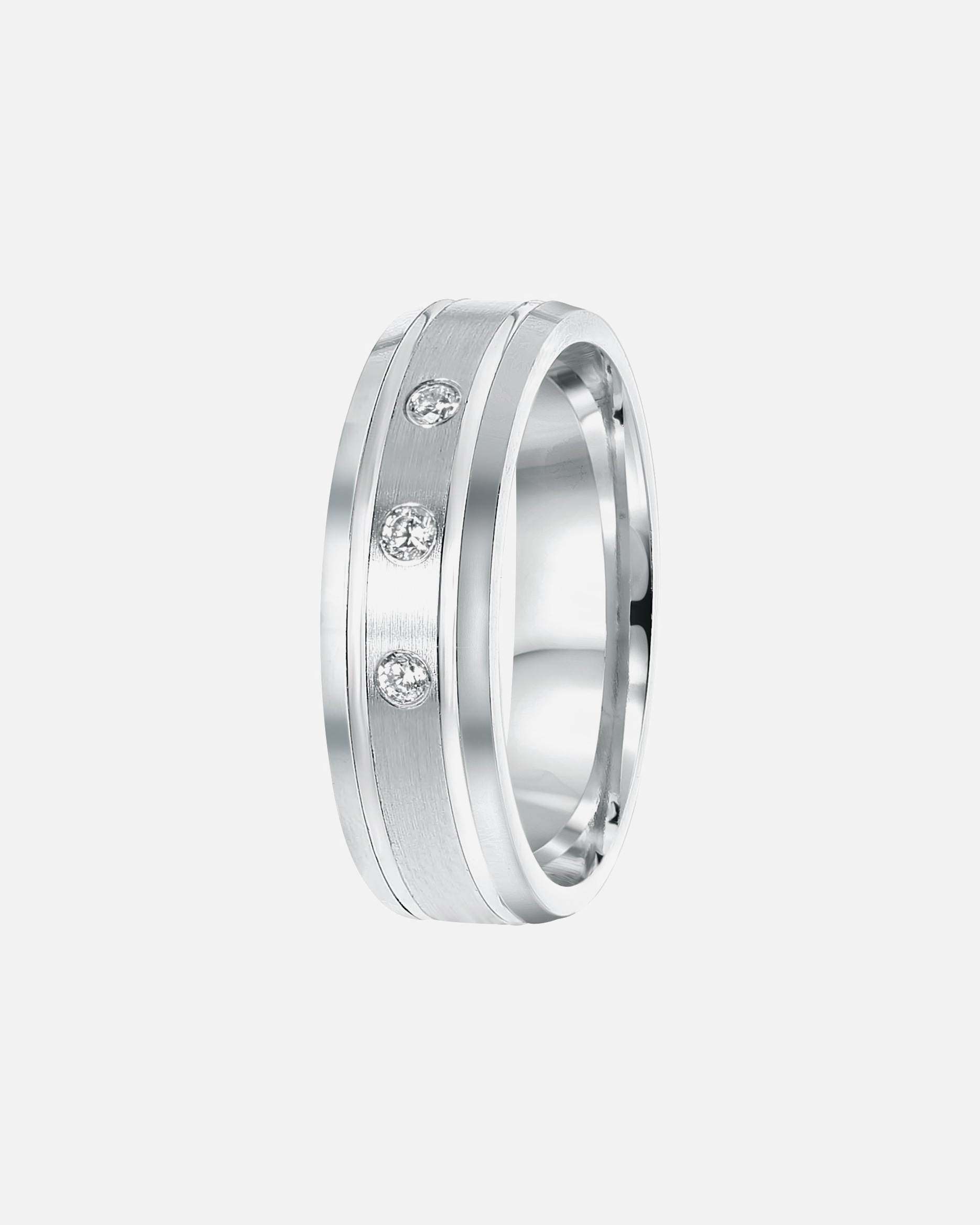 Ring für Weiblich Lucardi Ringe 'Dubrovik' 925 Silber - silbern 50mm