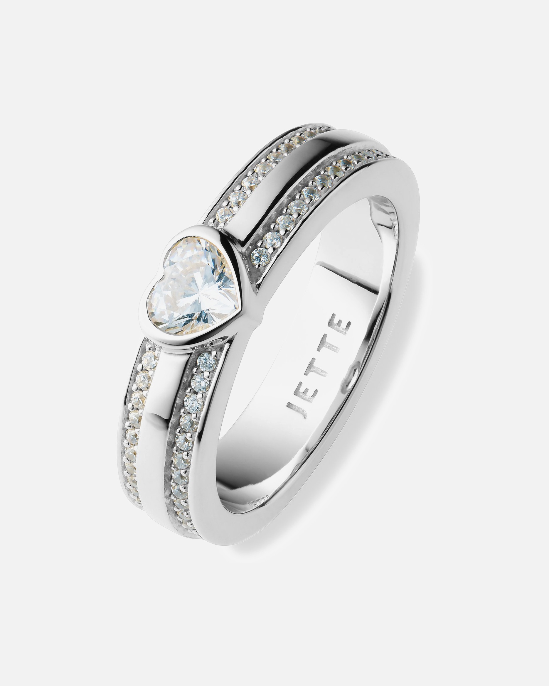 Ring für Weiblich Jette Damenring 925er Silber, recycelt 63