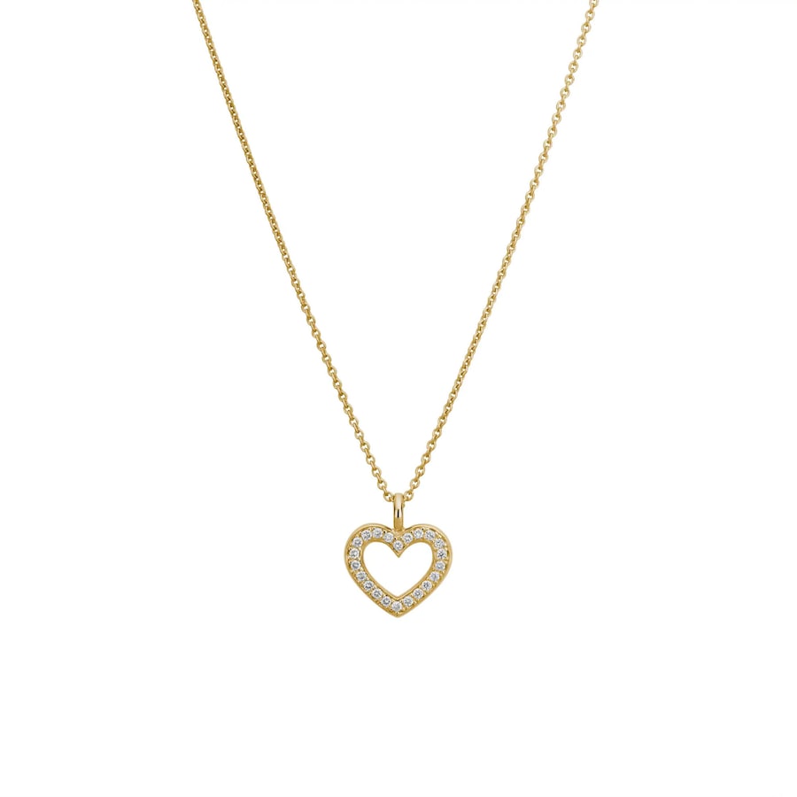 Lyomi Anhänger mit Kette 585/- Gold Diamant Lab Grown weiß 0,15ct. 45,0cm Damen