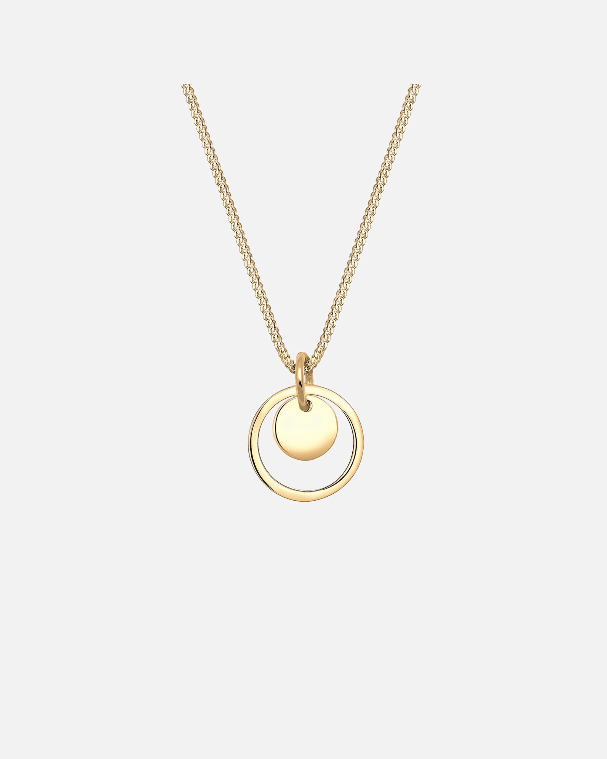 Halskette für Weiblich Elli Kreis Rund Geo Trend 925 Sterling Silber 50