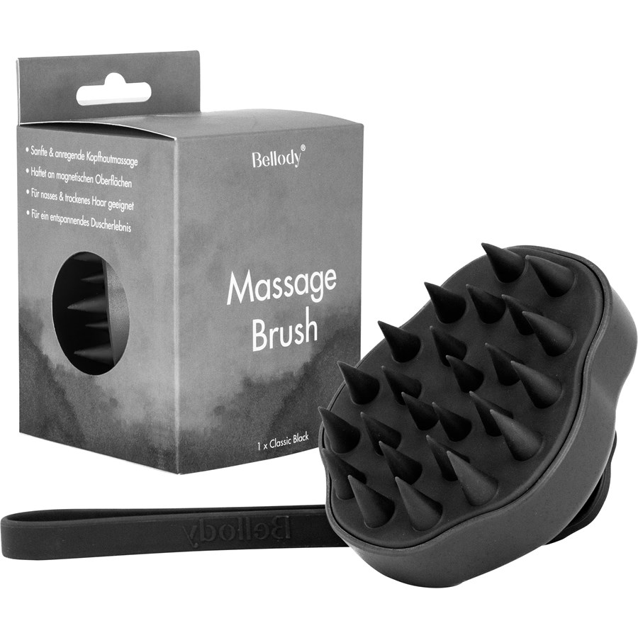 Bellody Scalp Massage Brush Classic Black Schwarz