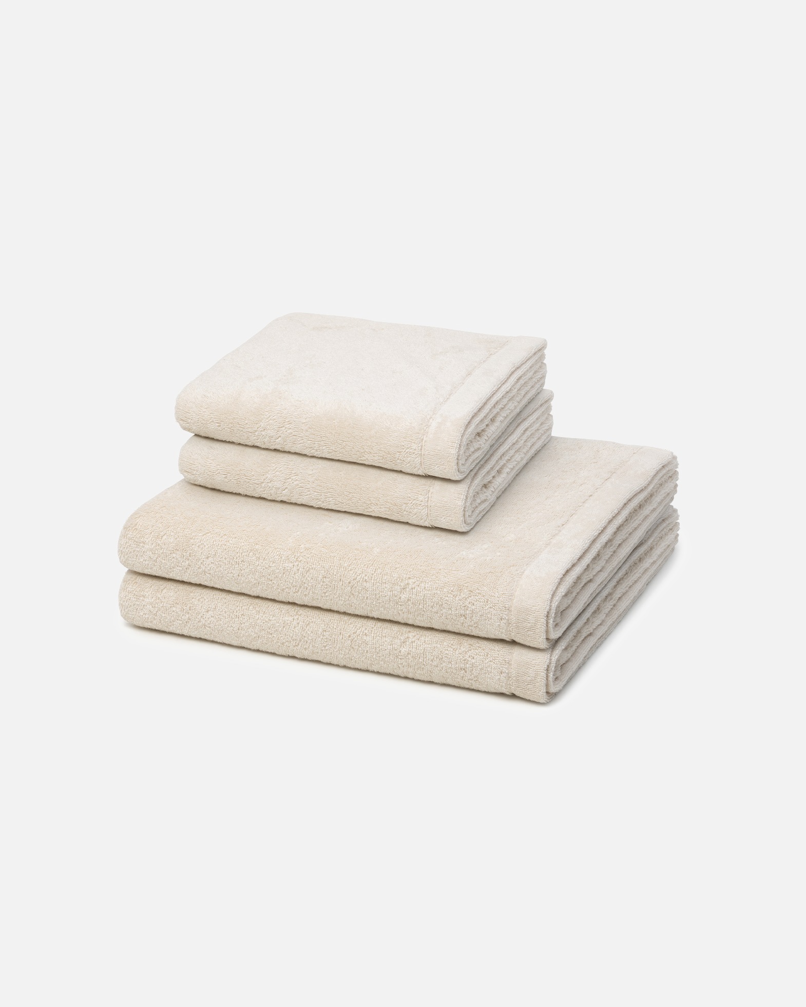 Handtuch für Unisex Cawö Handtuch-Set Lifestyle (4-teilig) Natur