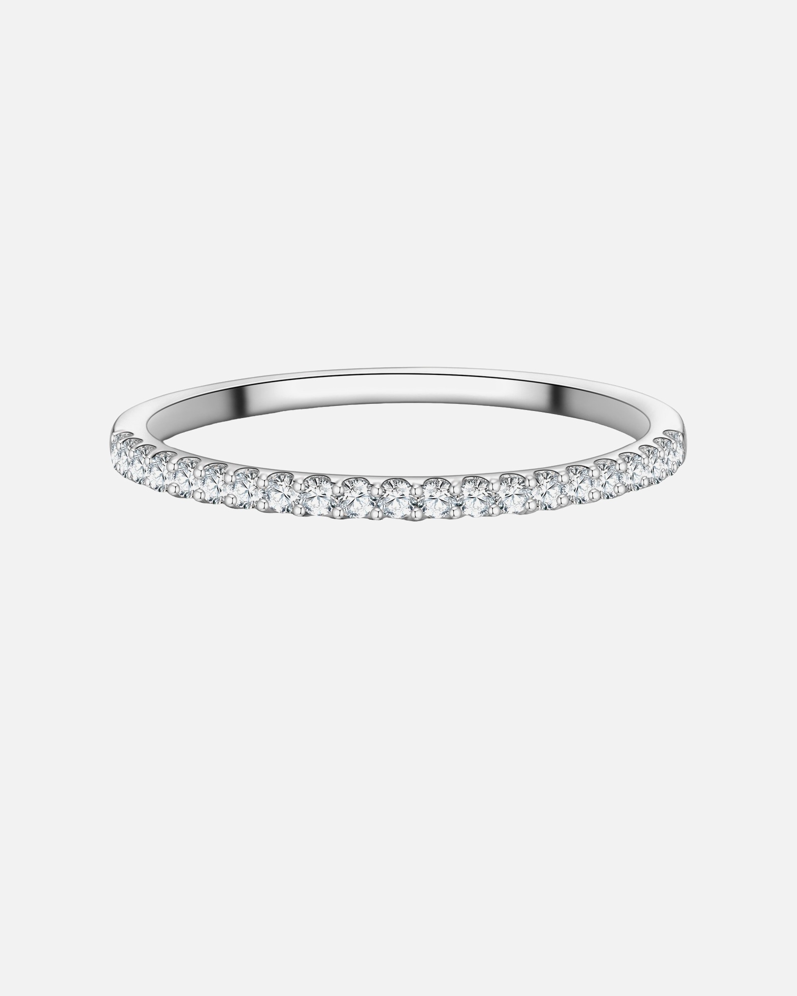 Ring für Weiblich Trilani Ring aus Sterling Silber in silber mit Zirkonia 56
