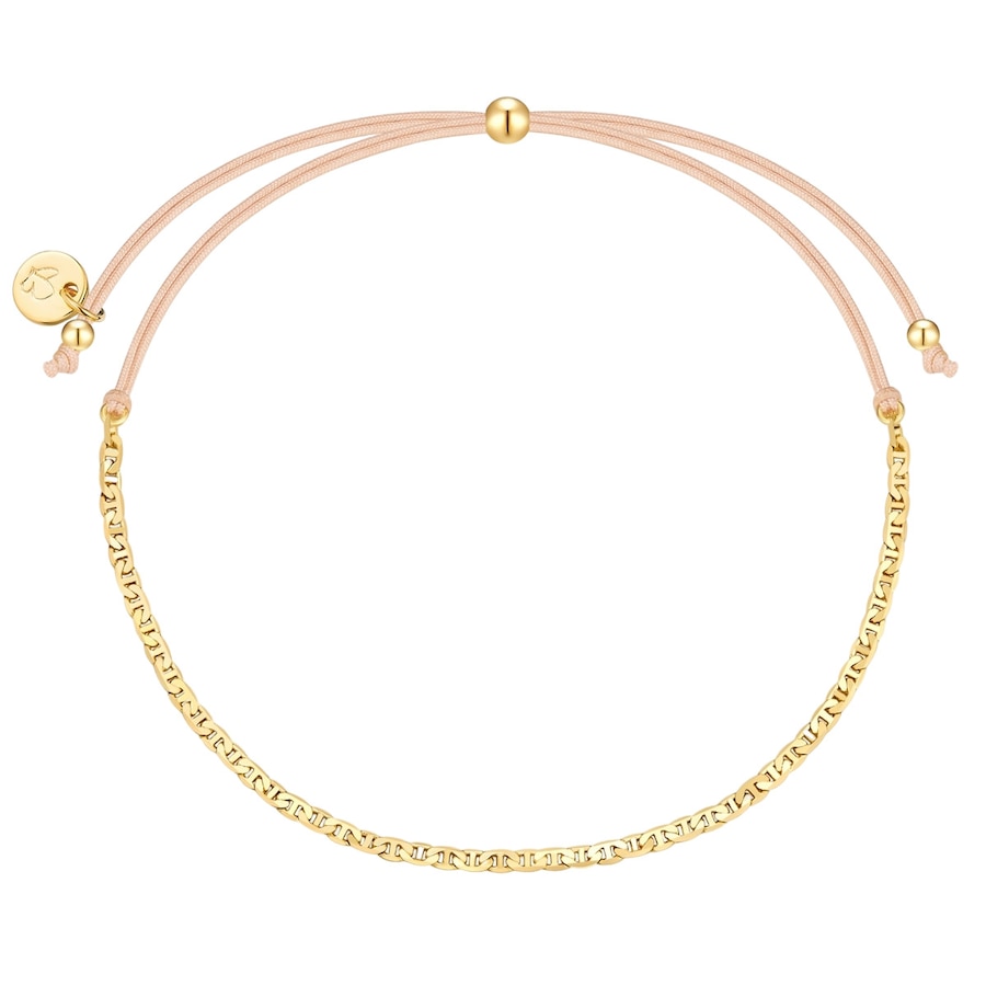 Glanzstücke München Armband aus Sterling Silber in gelbgold 15,0 - 22,0 cm, flexibel einstellbar Damen