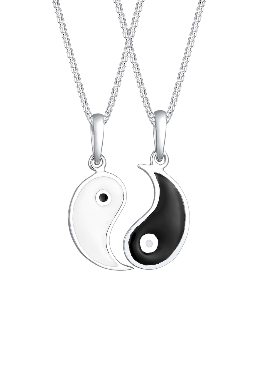 Elli Partnerketten Yin Yang 925 Sterling Silber 45
