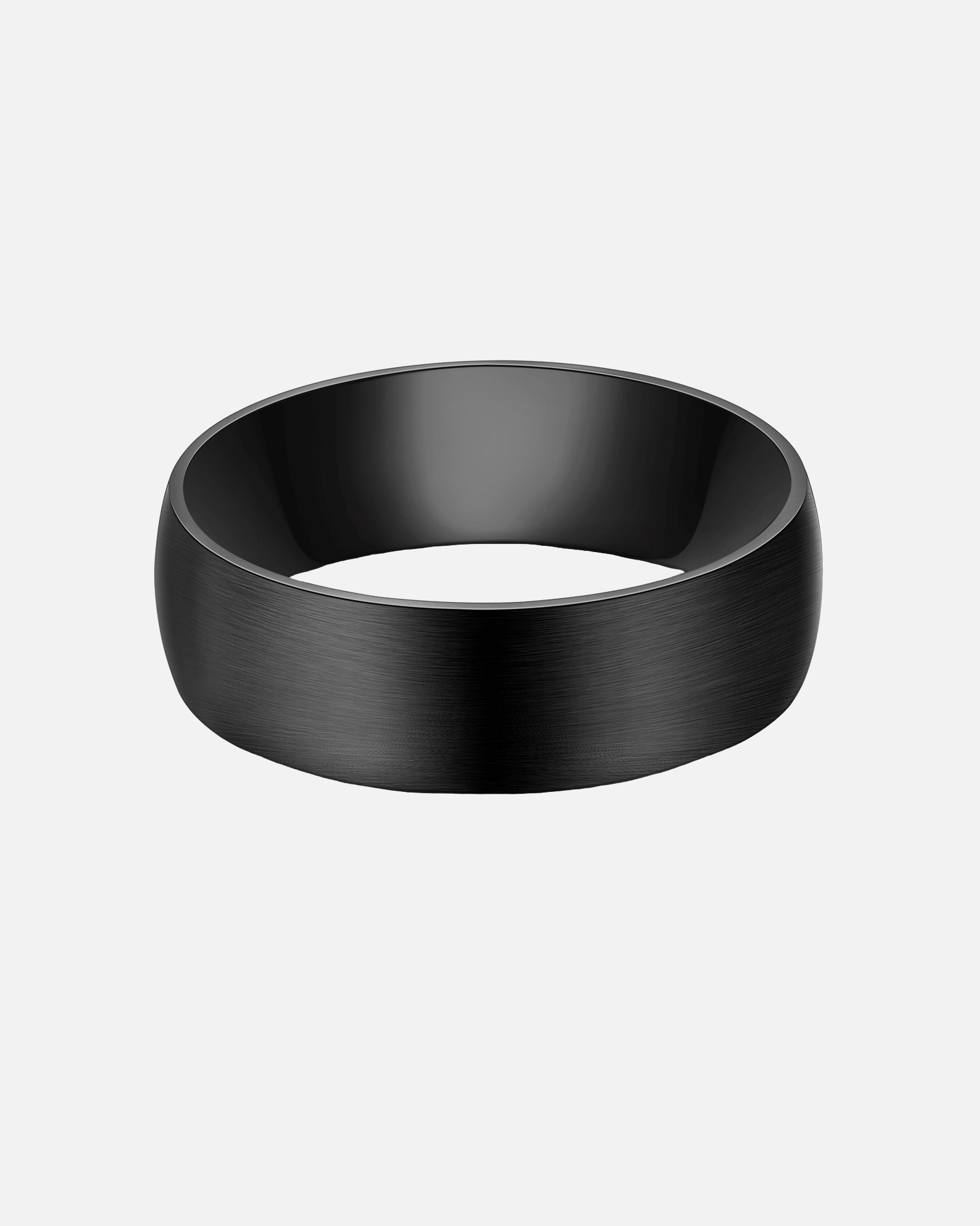 Ring für Männlich True Rebels Ring aus Edelstahl in Schwarz 58