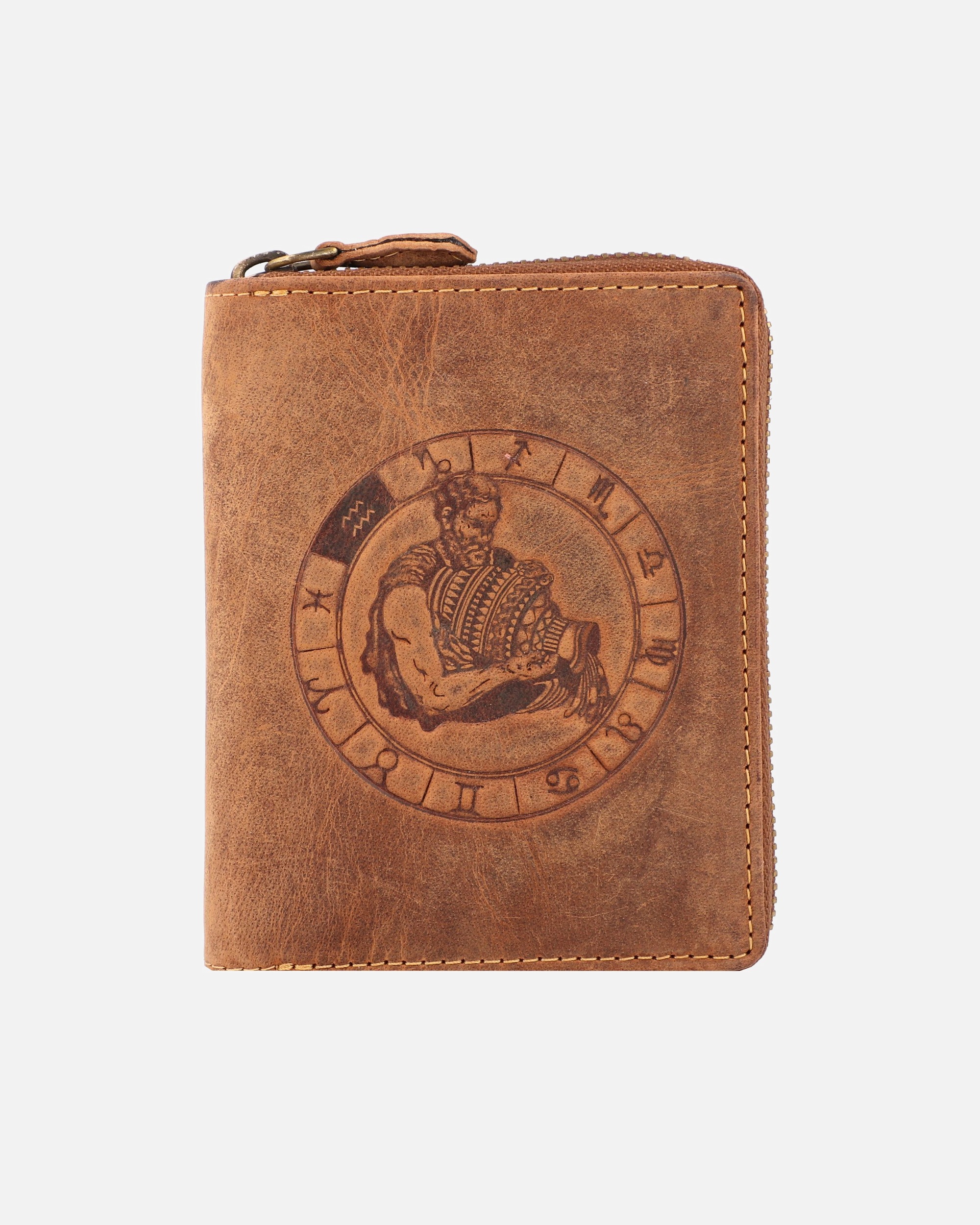 Portemonnaie für Unisex Greenburry Geldbörse Vintage 821A Sternzeichen wassermann