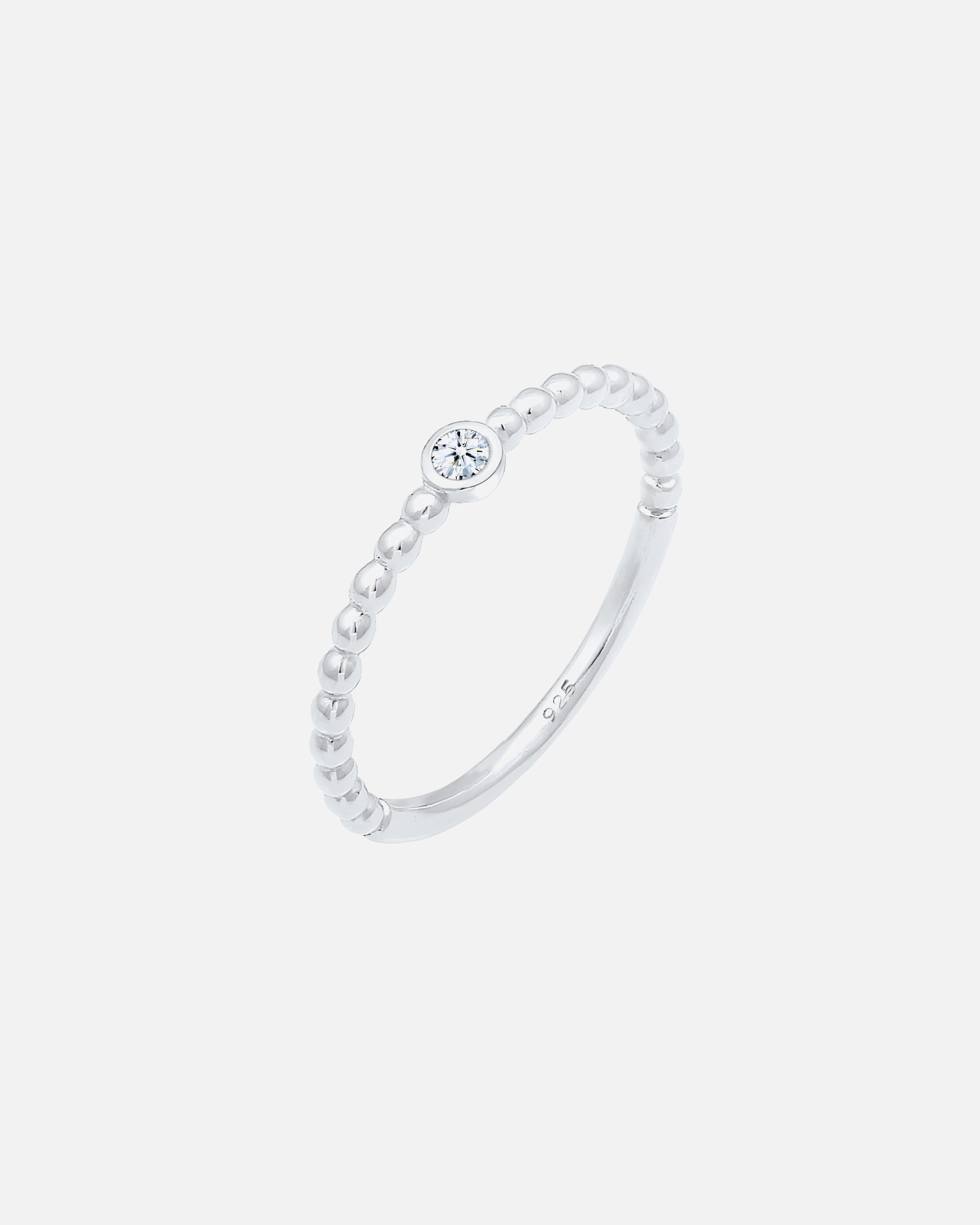 Ring für Weiblich Elli DIAMONDS Verlobung Geo Kugeln Diamant (0.03ct) 925er Silber 54