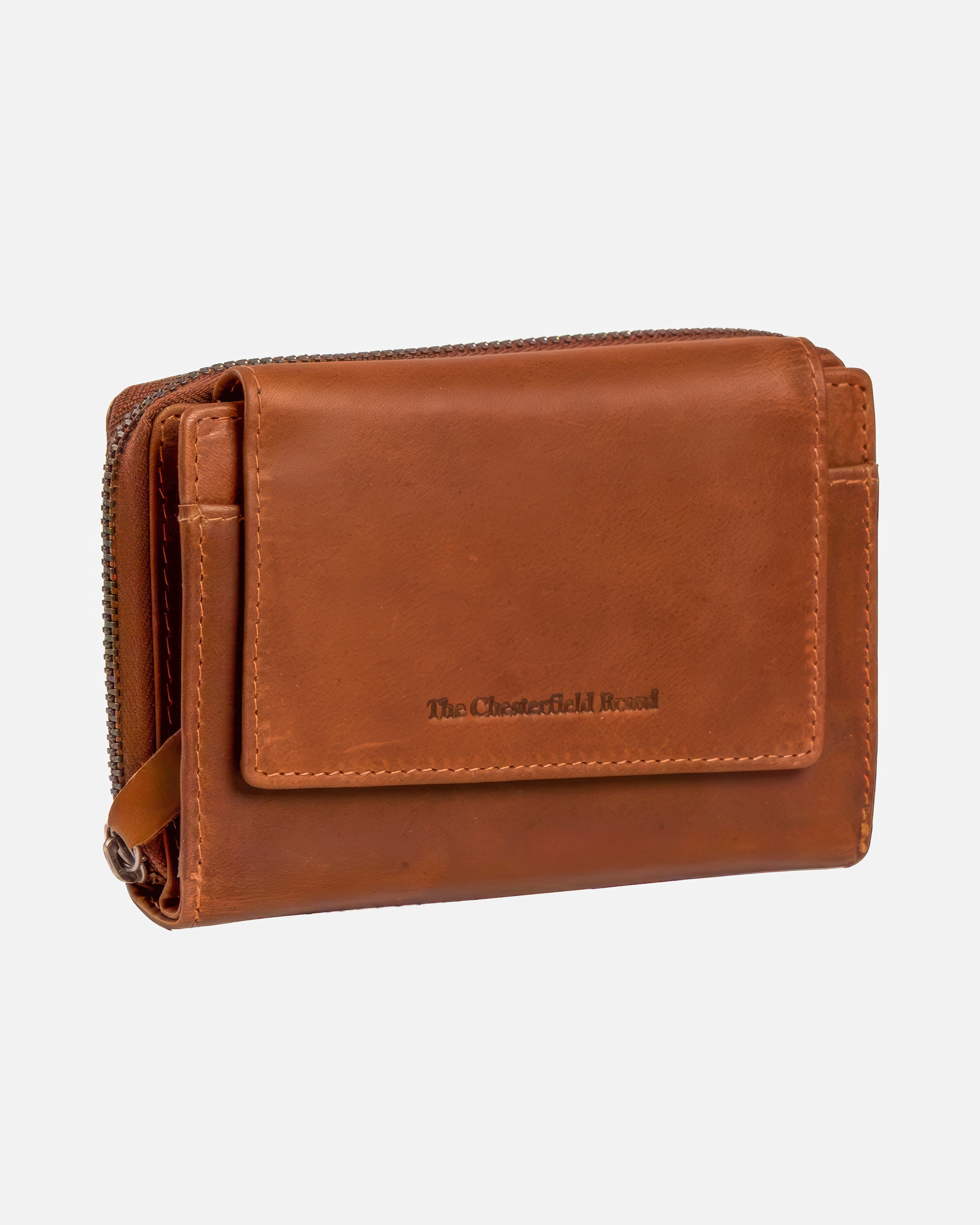 Portemonnaie für Weiblich The Chesterfield Brand Geldbörse Ascot mit RFID-Schutz Cognac