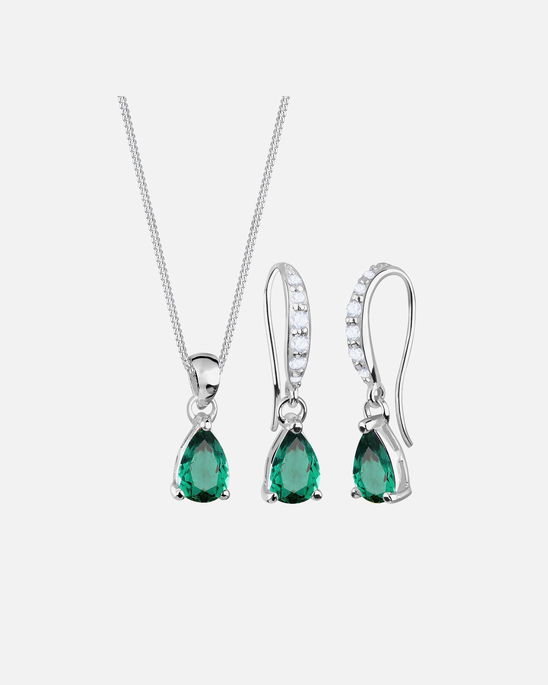 Schmuck für Weiblich Elli 925 Sterling Silber Edelsteine Grün