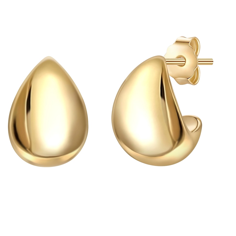 Glanzstücke München Ohrstecker aus Sterling Silber in gelbgold 11,4 mm Damen