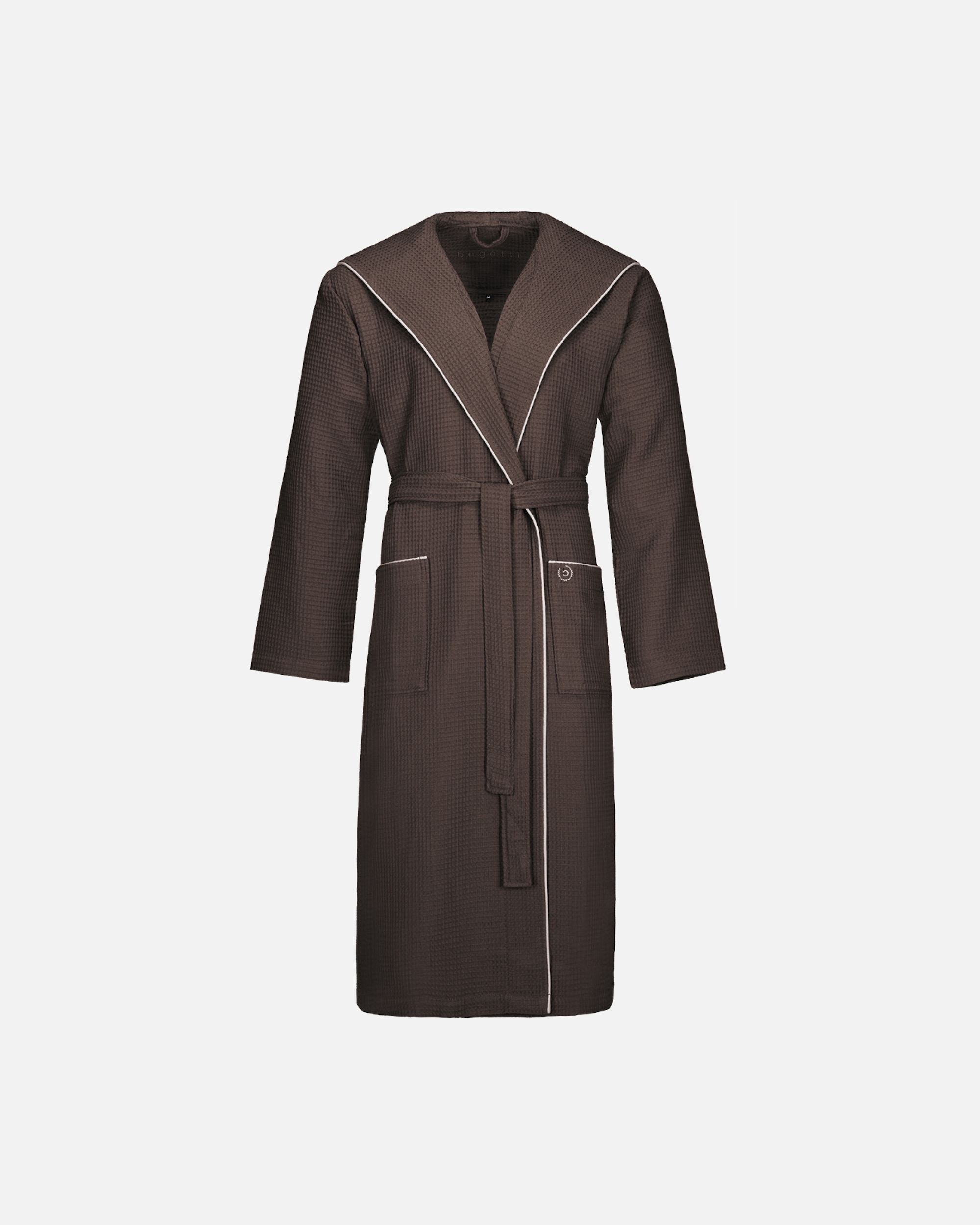 Bademantel für Unisex Bugatti Bugatti Bademäntel Herren Kapuze Tizian coffee bean - 6880 M