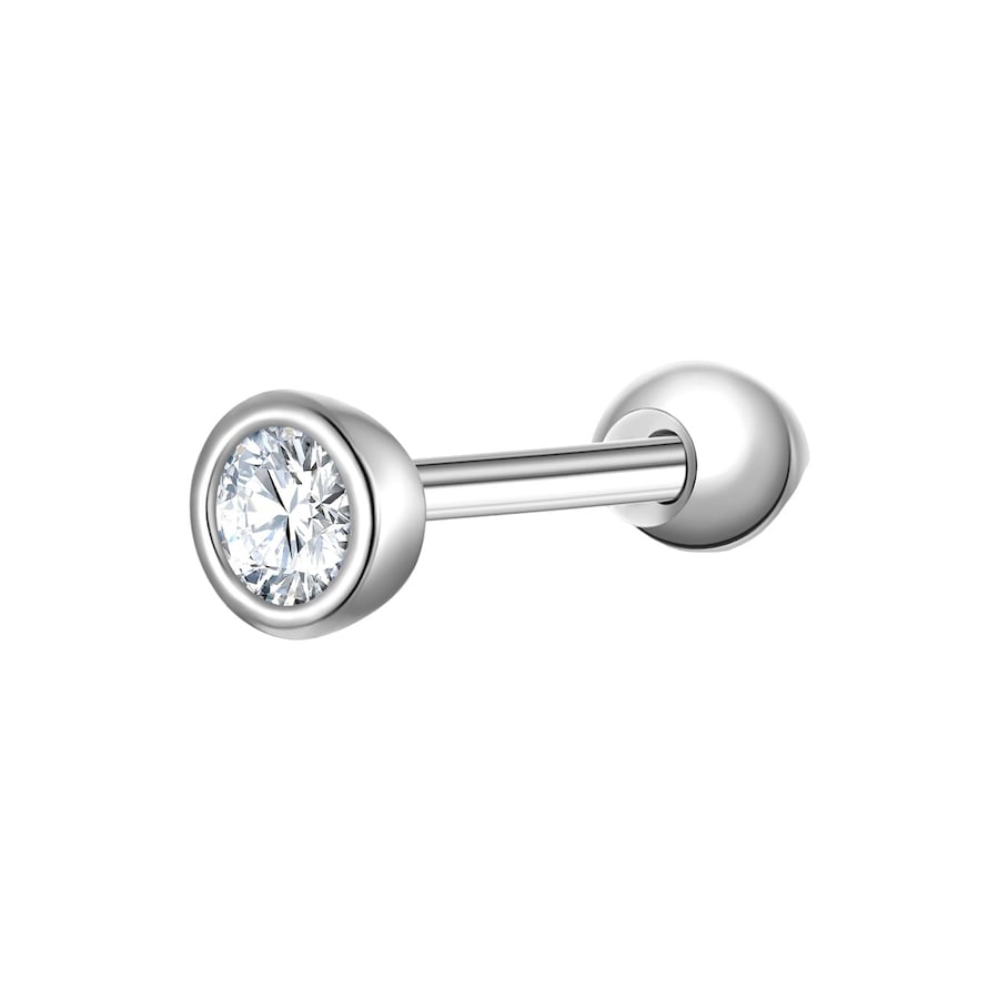 Glanzstücke München Ohrstecker aus Sterling Silber in mit Zirkonia 3,1 mm Damen