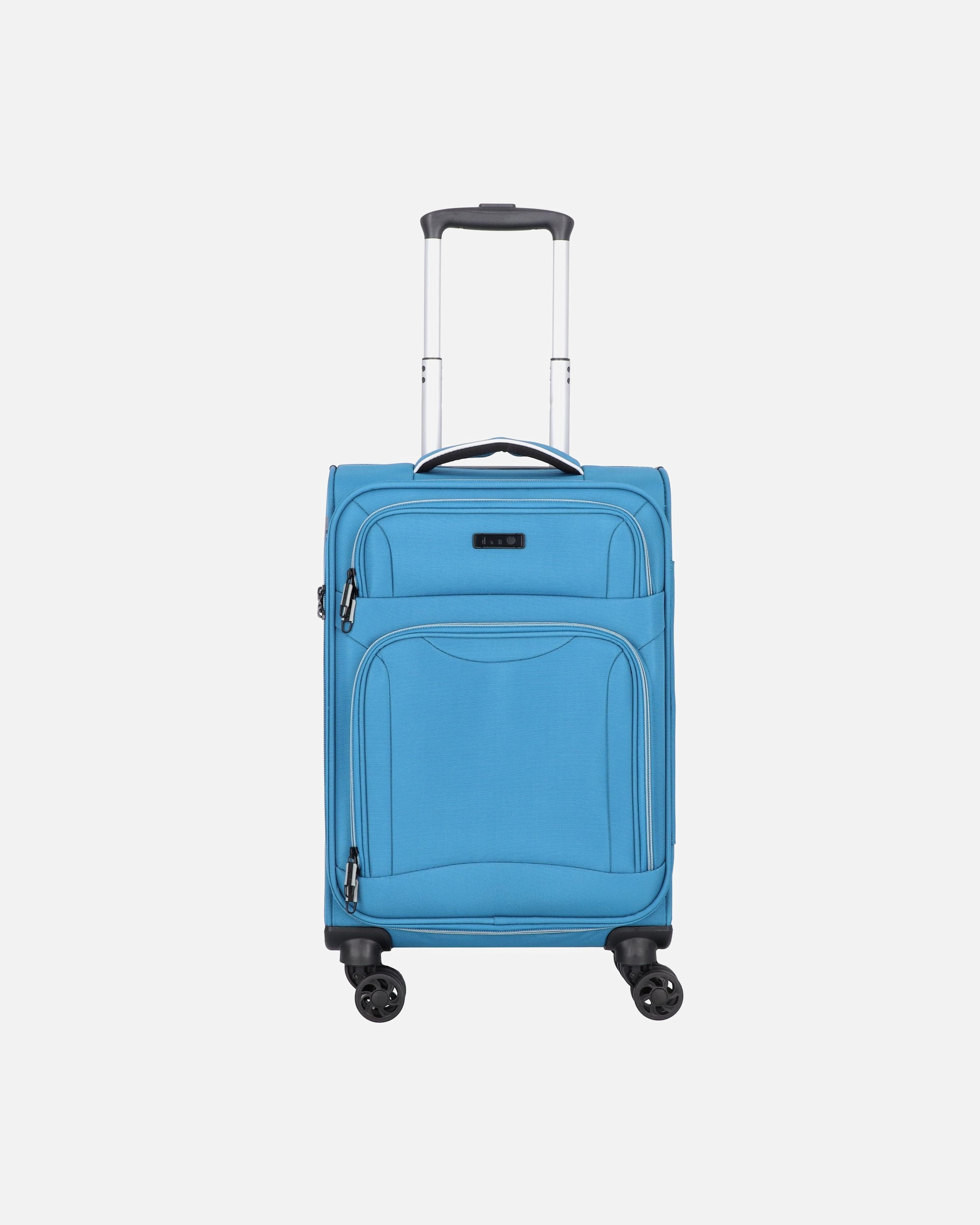 Handgepäckkoffer für Männlich d & n Travel Line 9204 4 Rollen Kabinentrolley 55 cm blau
