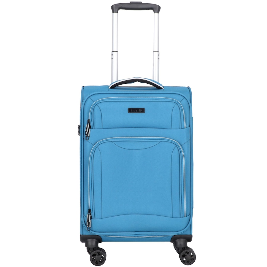 d & n Travel Line 9204 4 Rollen Kabinentrolley 55 cm blau Violett Herren