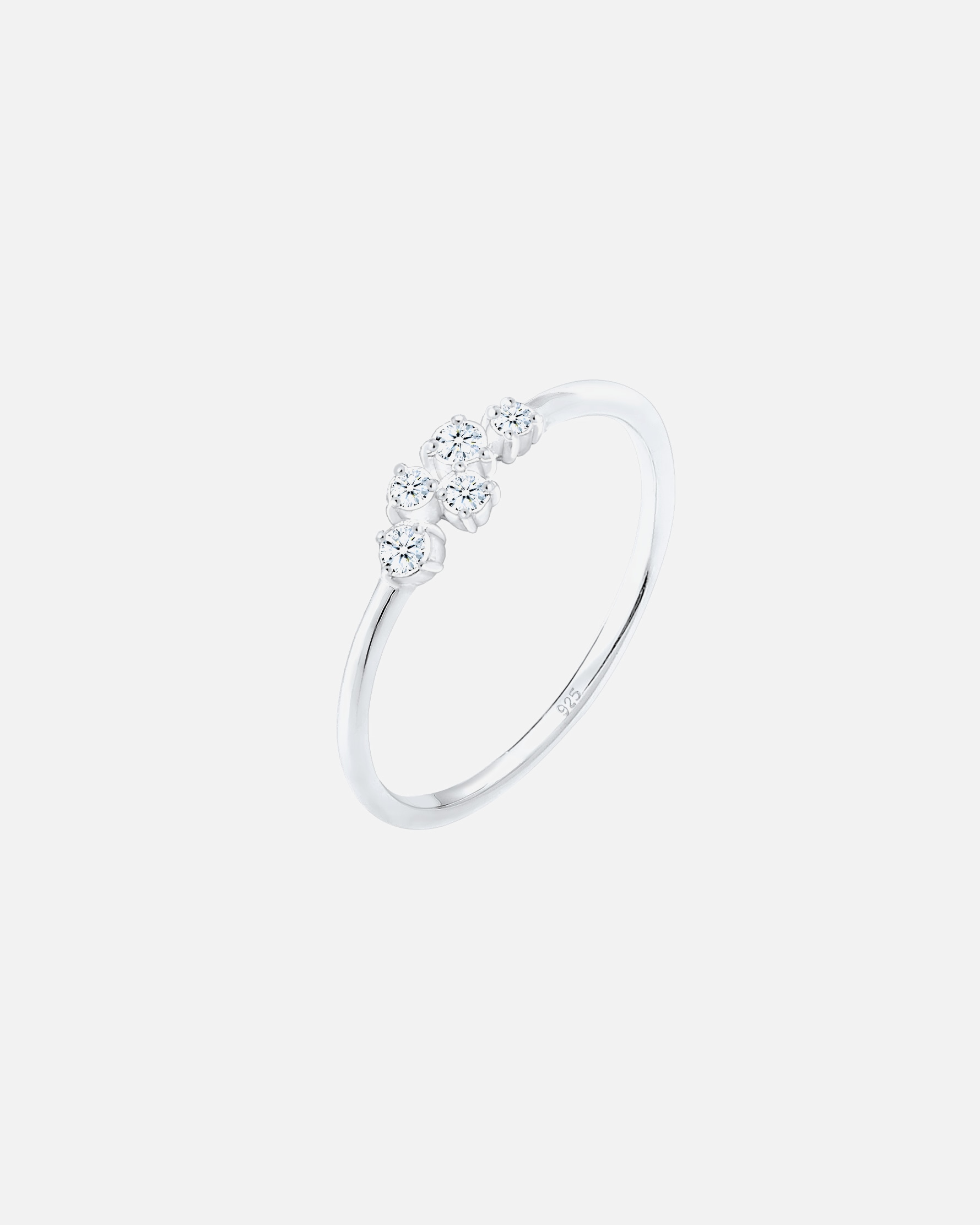 Ring für Weiblich Elli DIAMONDS Elli DIAMONDS Ring Verlobung Diamant (0.105 ct) Pavé 925 Silber 54