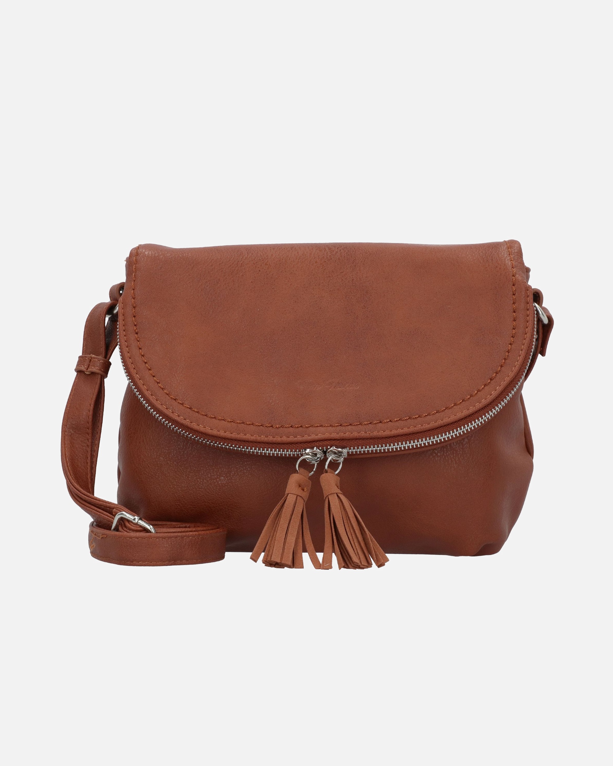 Clutch für Weiblich Tom Tailor Umhängetasche cognac