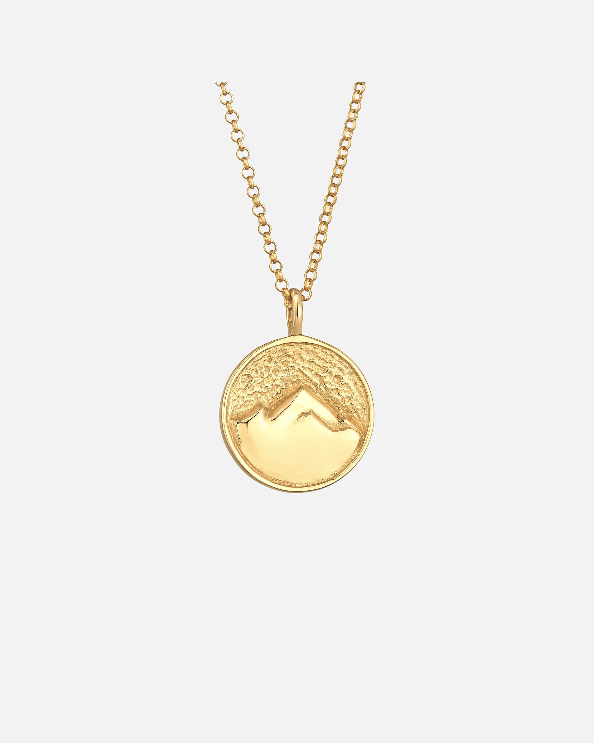 Halskette für Weiblich Elli Berge Alpen Mountain Münze 925 Silber 45