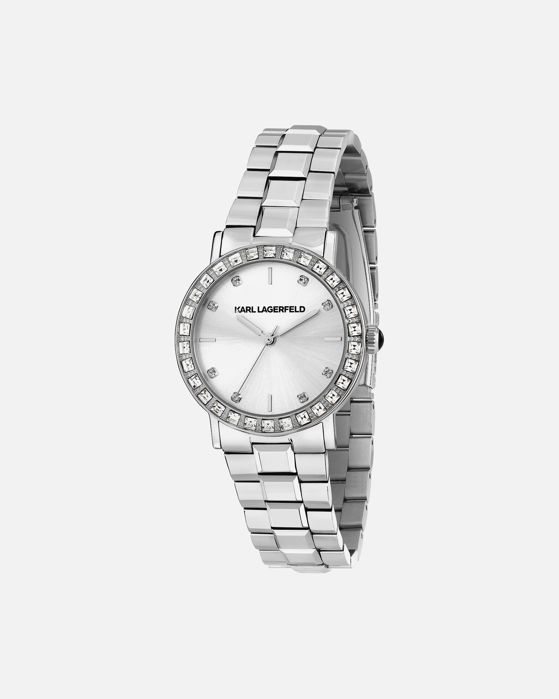 Uhr für Weiblich Karl Lagerfeld Damenuhr Edelstahl silber