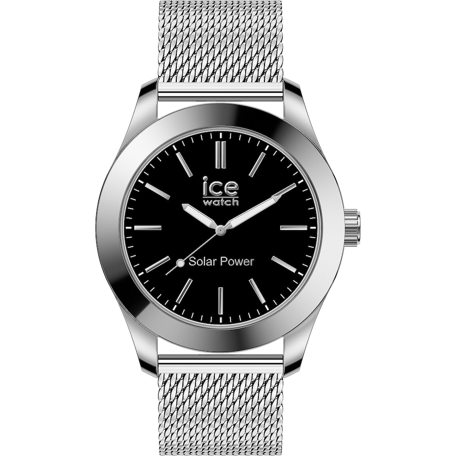 Ice Watch Herrenuhr Edelstahl schwarz, silber Herren