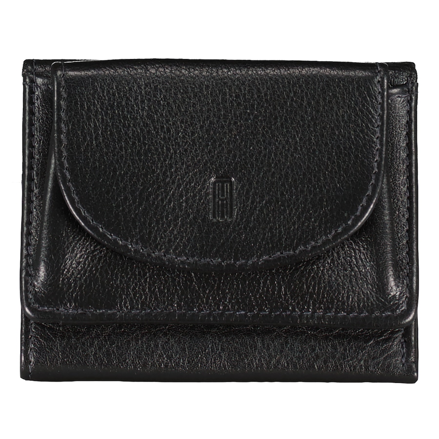 Hausfelder Manufaktur Geldbörse Nappa mit RFID-Schutz Schwarz Grau Damen