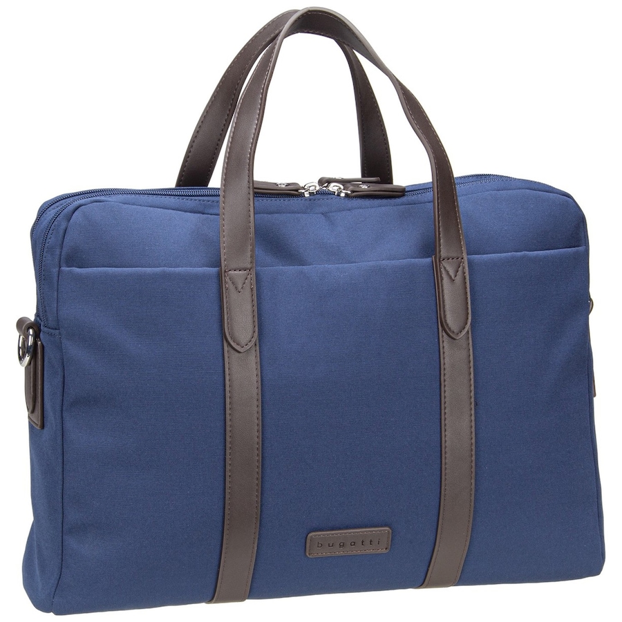 Bugatti Aktentasche Maro Business Bag L Navy Schwarz Herren